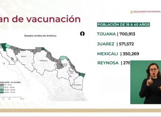 Vacunas Janssen donadas por Estados Unidos serán para inmunizar población de 18 a 39 años en ciudades fronterizas