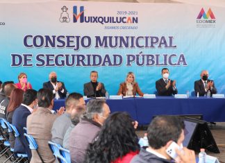 Reconocen esfuerzos y coordinación de los tres niveles de gobierno para atender seguridad pública en Huixquilucan