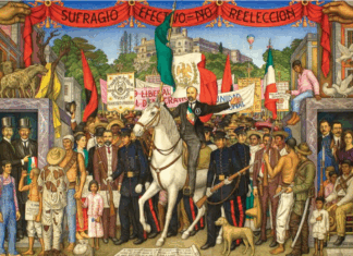 Asumir el poder Mural Museo Nacional de Historia