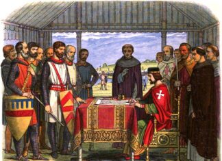 El nuevo Estado gandalla en México Juan I firmando la Carta Magna