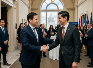 Marco Rubio recibe a Roberto Velasco: EEUU pidió acciones decisivas para detener el tráfico de fentanilo