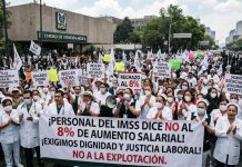 Personal del IMSS rechaza el 8% de aumento salarial